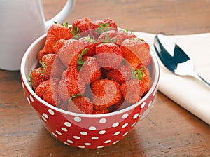 Fresh Srawberries in a bowl