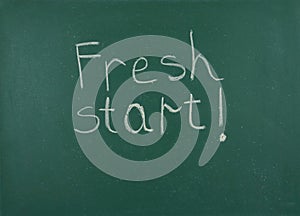 Fresh start