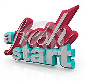 A Fresh Start - 3D Words