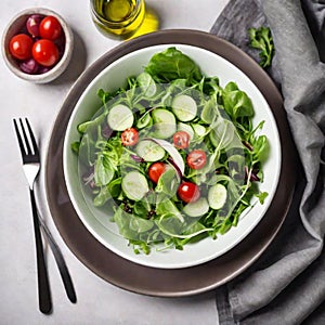 Fresh start: elevate your diet with a colorful salad plate for optimal health