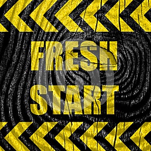 Fresh start sign