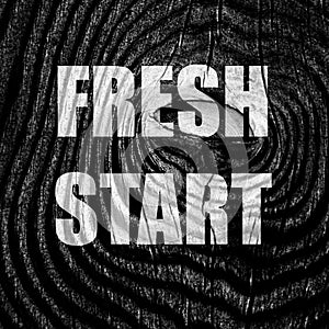 Fresh start sign