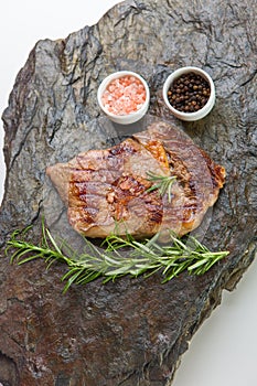 Fresh steak grilled with herbs