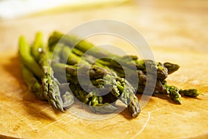 fresh steamed asparagus