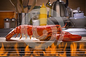 Fresh Steamed Lobster and Barbecue Grill