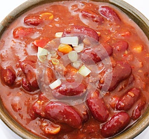 Fresh stew of beans photo