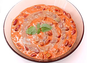 Fresh stew of beans photo