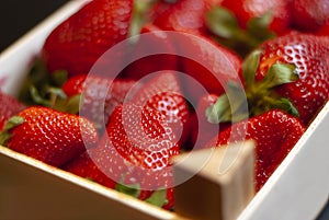 Fresh strawberries box