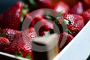 Fresh strawberries box