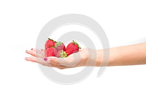 Fresh strawberries closeup