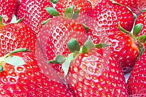 Fresh Strawberries Closeup