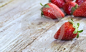 Fresh strawberries.