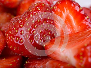 Fresh Strawberries, sliced and