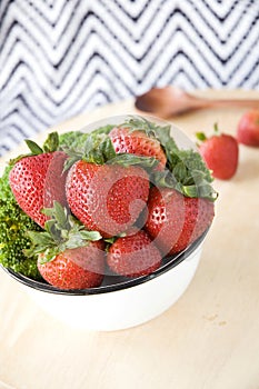 Fresh strawberry bowl