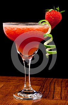 Fresh strawberry cocktail