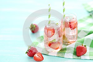 Fresh strawberry drink