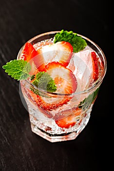 Fresh strawberry drink