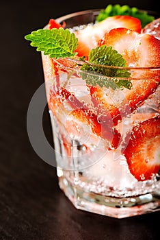 Fresh strawberry drink