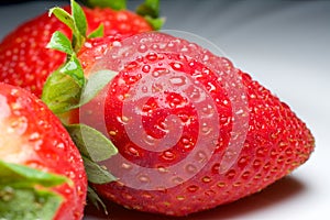 Fresh strawberry for fun and pleasure