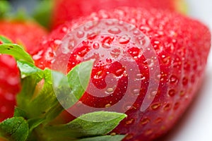 Fresh strawberry for fun and pleasure