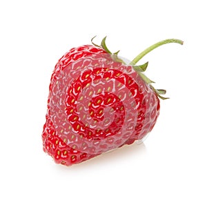 Fresh strawberry isolated on white.