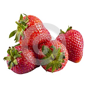 Fresh strawberry isolated on a white background