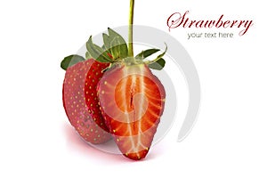 Fresh strawberry isolated