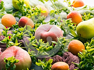 Fresh summer fruit concept still life