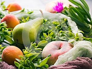 Fresh summer fruit concept still life