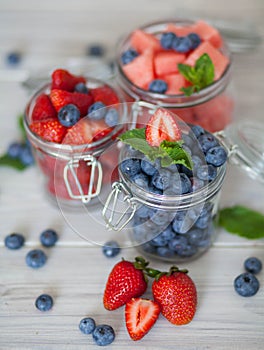 Fresh summer fruits