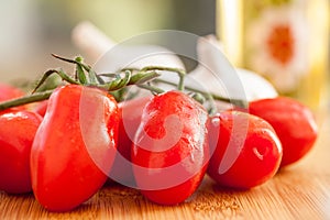 Fresh summer plum tomatos