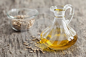 Fresh sunflower seed oil