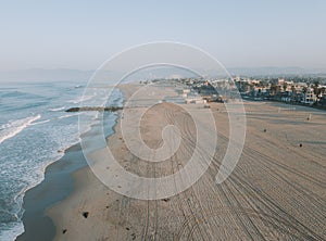 Fresh sunrise morning at the Venice beach in Los Angeles, USA