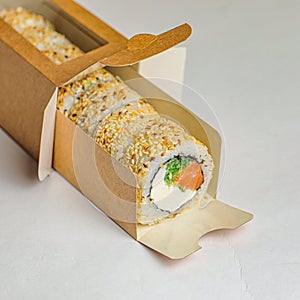 Fresh Sushi Box With a Tuna Sushi Piece