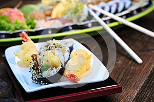 Fresh sushi close up