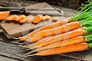 Fresh and sweet carrot