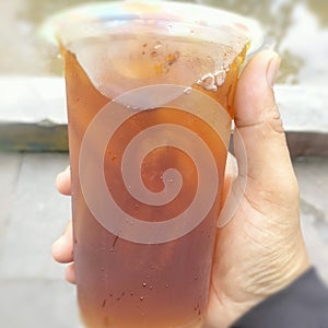 Fresh sweet Iced tea, thirst quencher