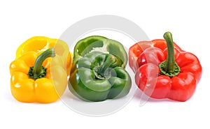 Fresh sweet pepper on white background