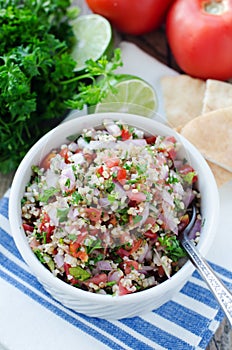 Fresh tabouleh salad