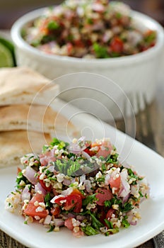 Fresh tabouleh salad