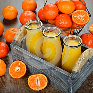 Fresh tangerine juice