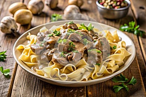 A fresh and tasty Beef Stroganoff
