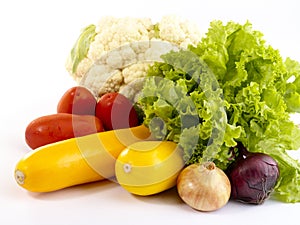 Fresh tasty vegetables still-life.