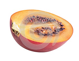 Fresh tomarillo fruit isolated on white background