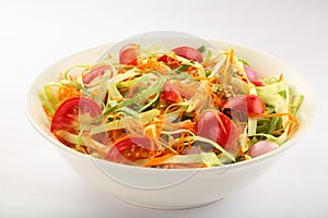Fresh tomato,cabbage ,green vegetable salad