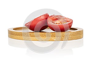 Fresh tomato de barao isolated on white