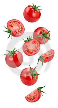 Fresh tomato isolated on white background