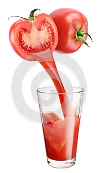 Fresh tomato juice.