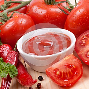 Fresh tomato ketchup