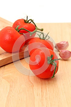 Fresh tomato's and garlic